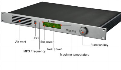 (imagen para) 200 Watt Professional FM Transmitter [CZE-T2001]